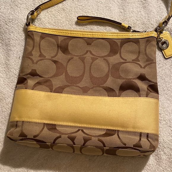 Coach Signature Stripe Bag - Picture 1 of 7